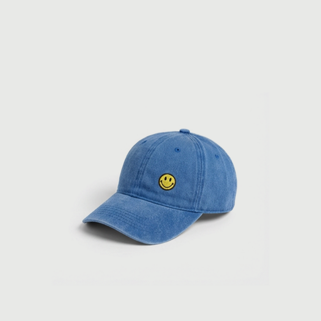Smiley Blue Cap