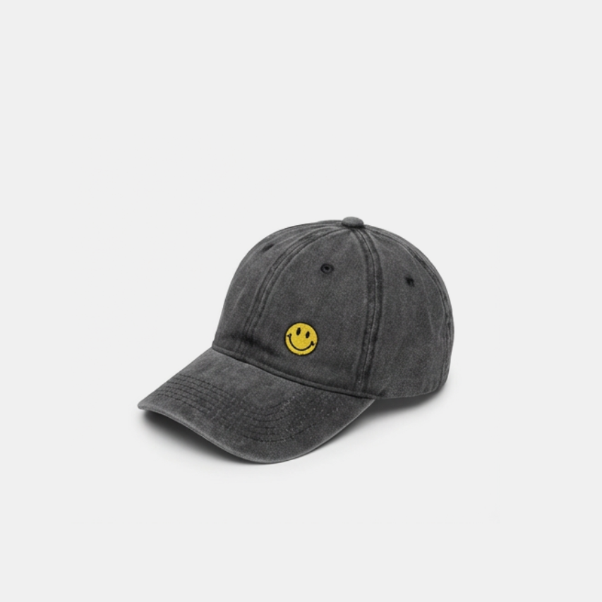 Smiley Black Cap