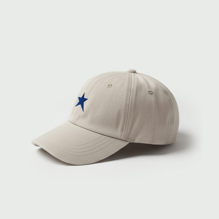 Star Cream Blue Cap