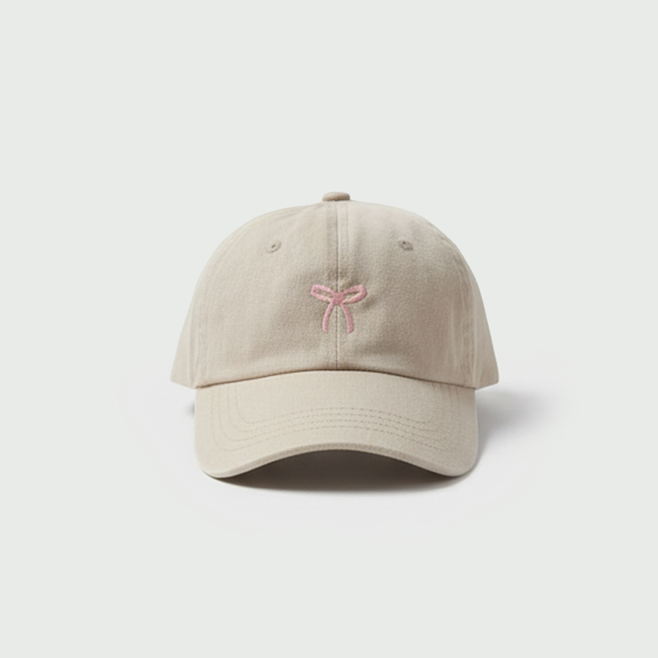 Bow Cream Cap