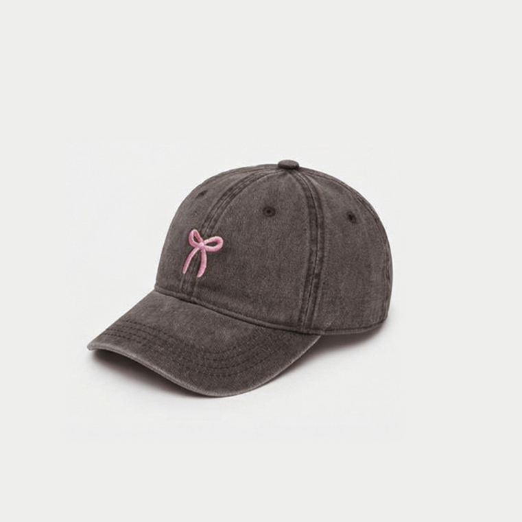 Bow Brown Cap