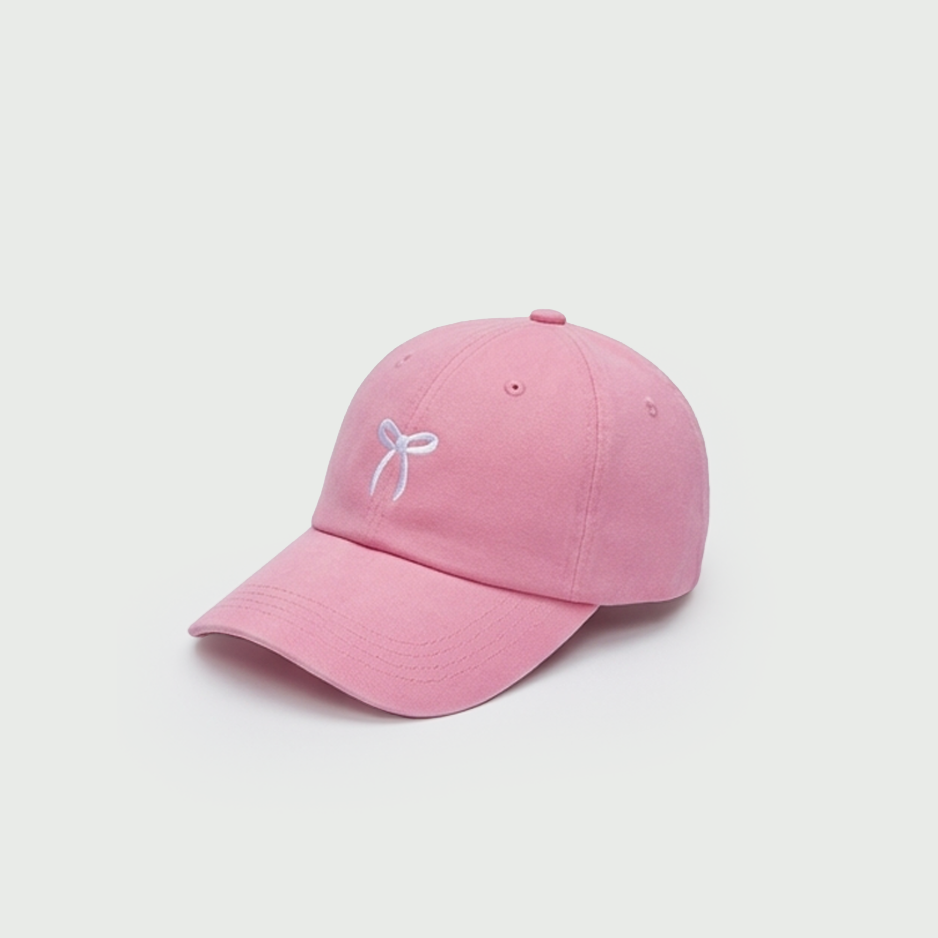 Bow Pink Cap