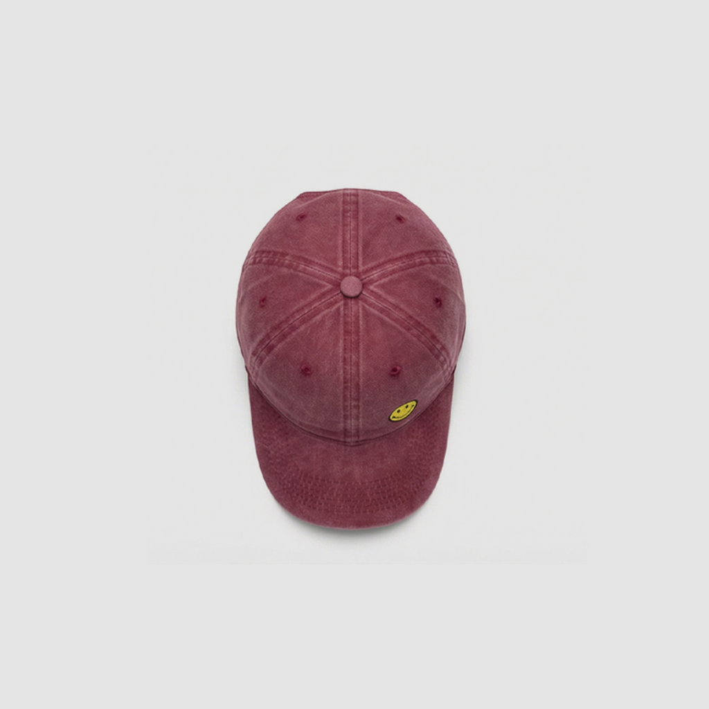 Smiley Burgundy Cap