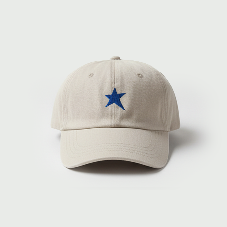 Star Cream Blue Cap