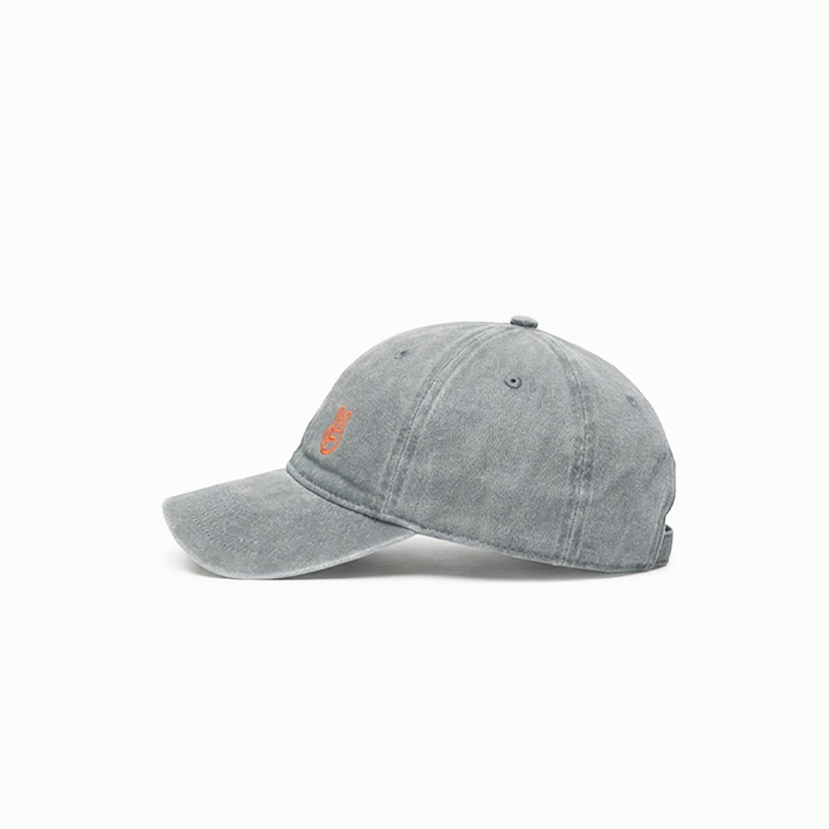 Peace Sign Grey Cap