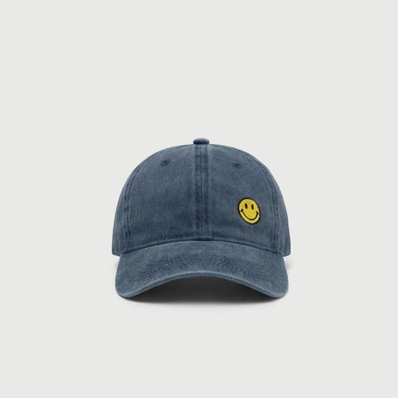 Smiley Navy Blue Cap