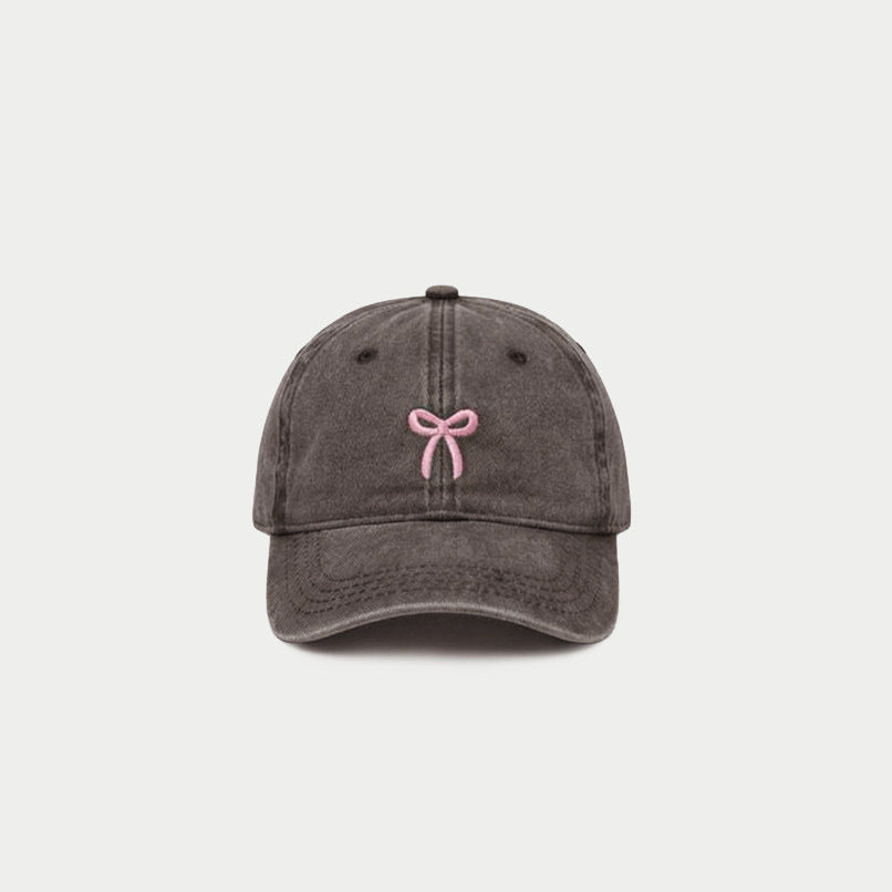 Bow Brown Cap