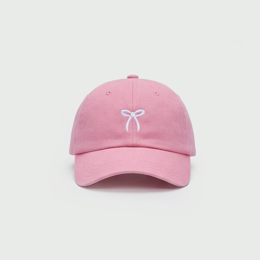 Bow Pink Cap