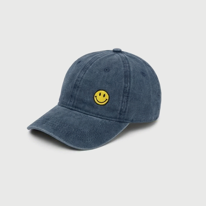 Smiley Navy Blue Cap