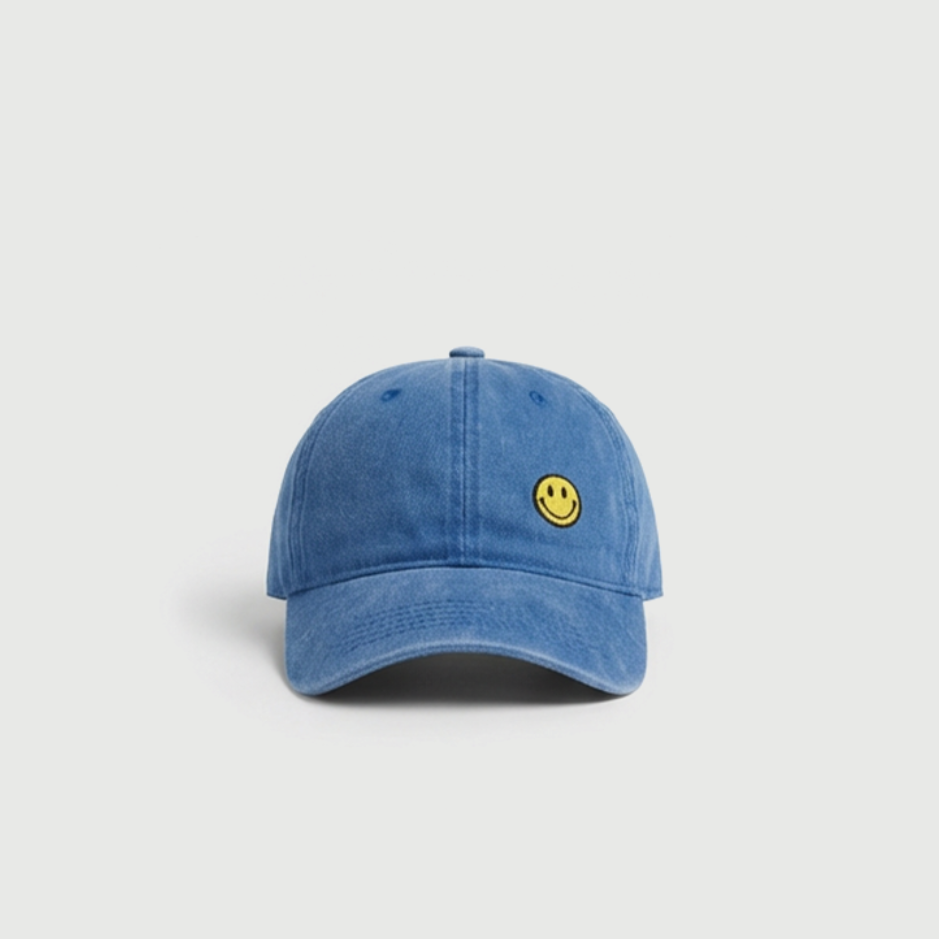 Smiley Blue Cap