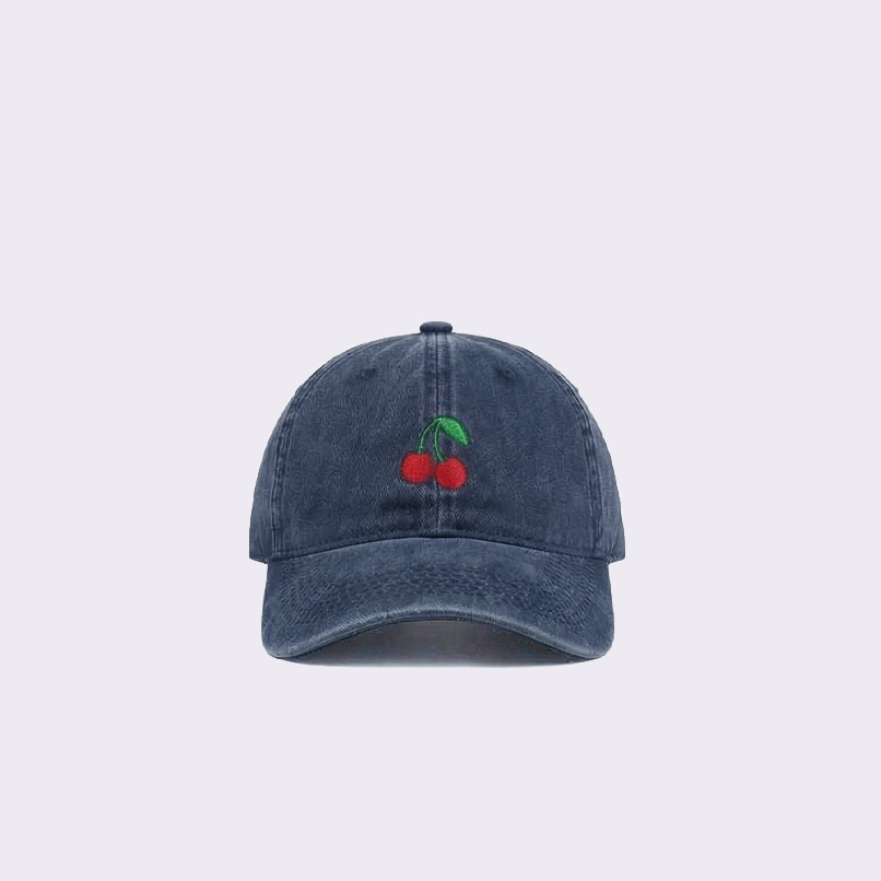 Cherry Navy Blue Cap