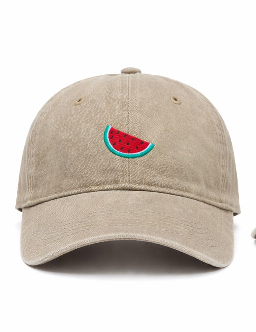 Watermelon Khaki Cap