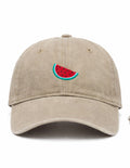 Watermelon Khaki Cap