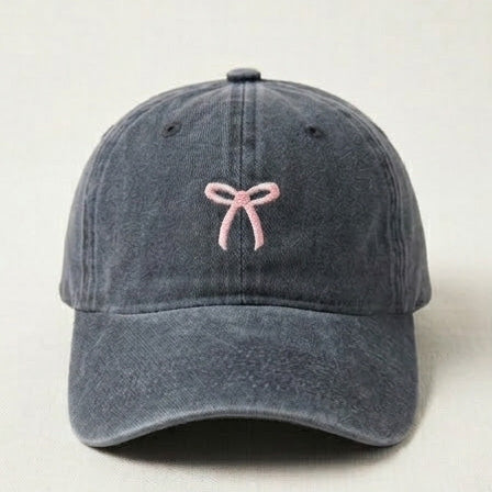 Bow Navy Cap