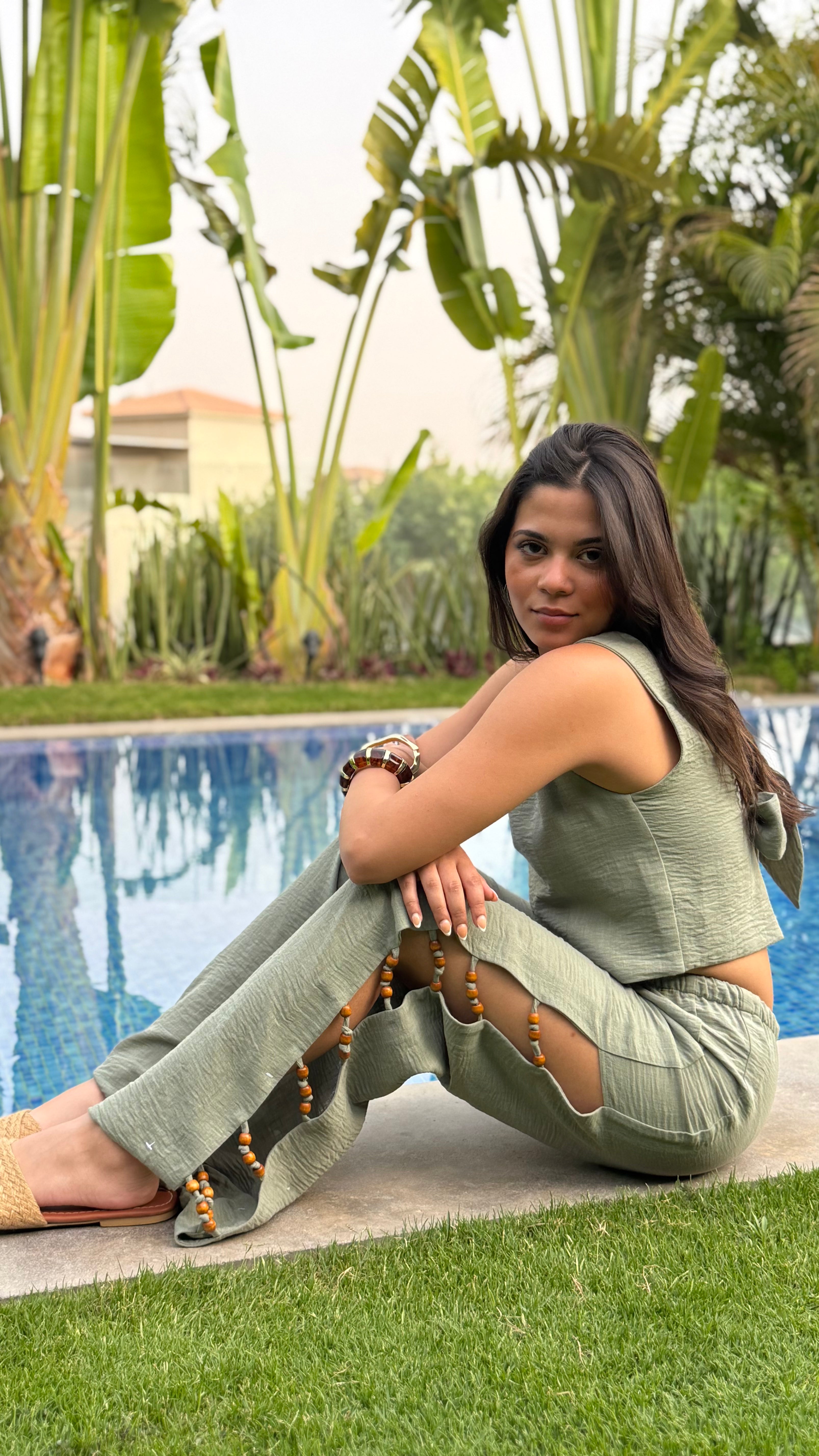 The Shoreline Pants - Olive
