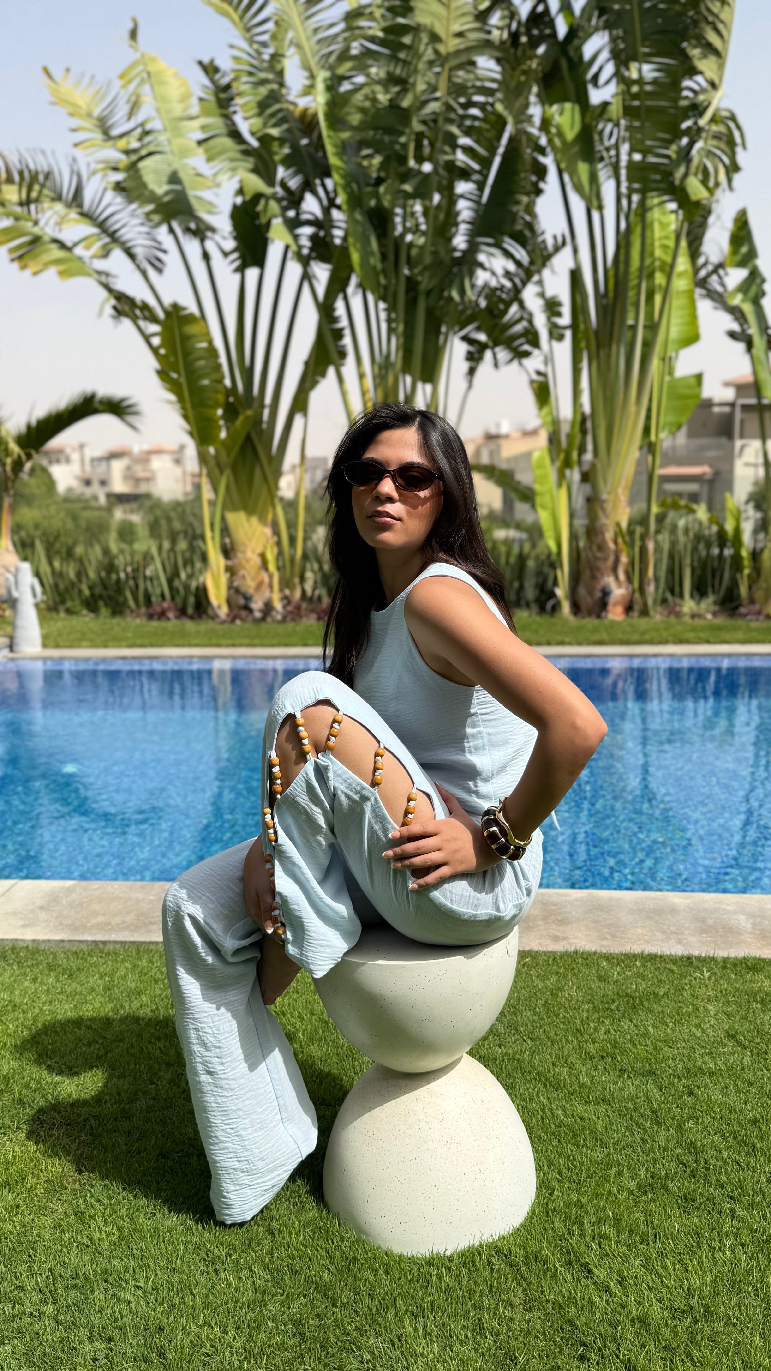 The Shoreline Pants - Light Blue