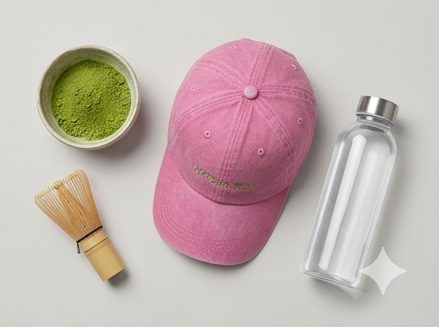 Matcha Run Pink Cap