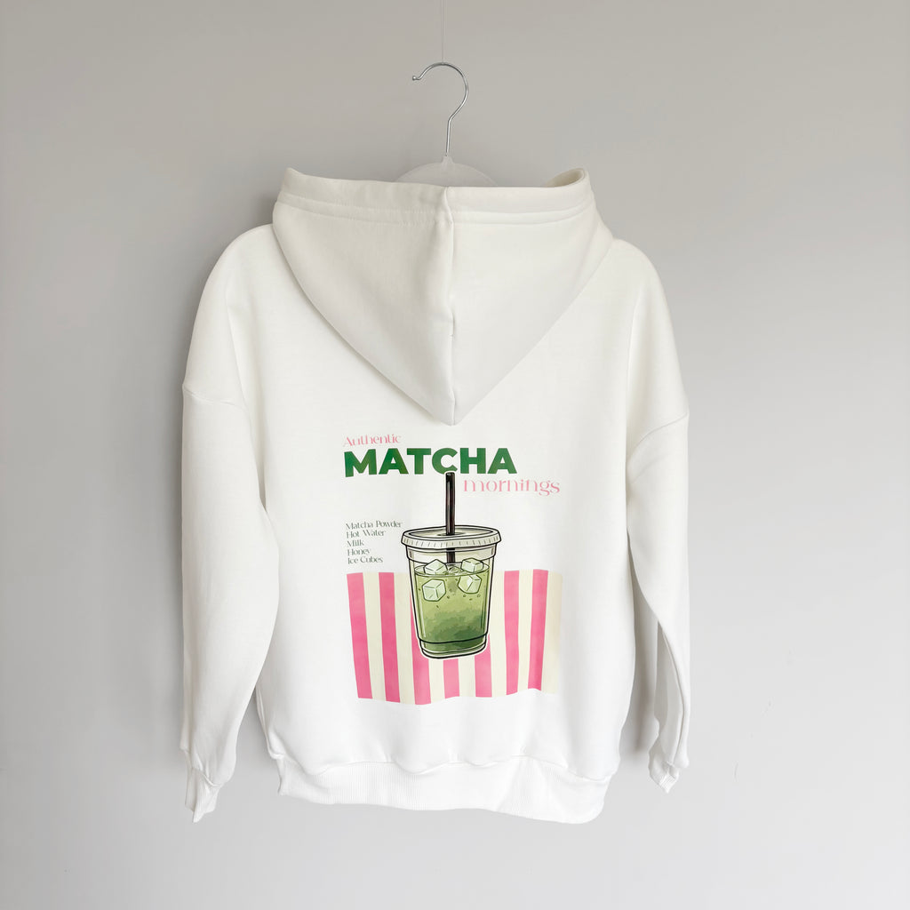 Oversized Matcha Mornings Hoodie