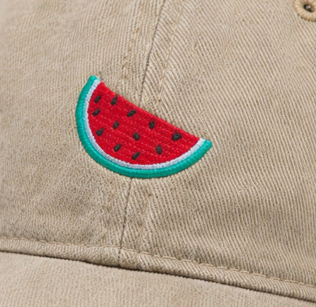 Watermelon Khaki Cap