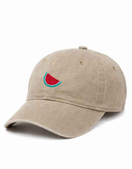 Watermelon Khaki Cap